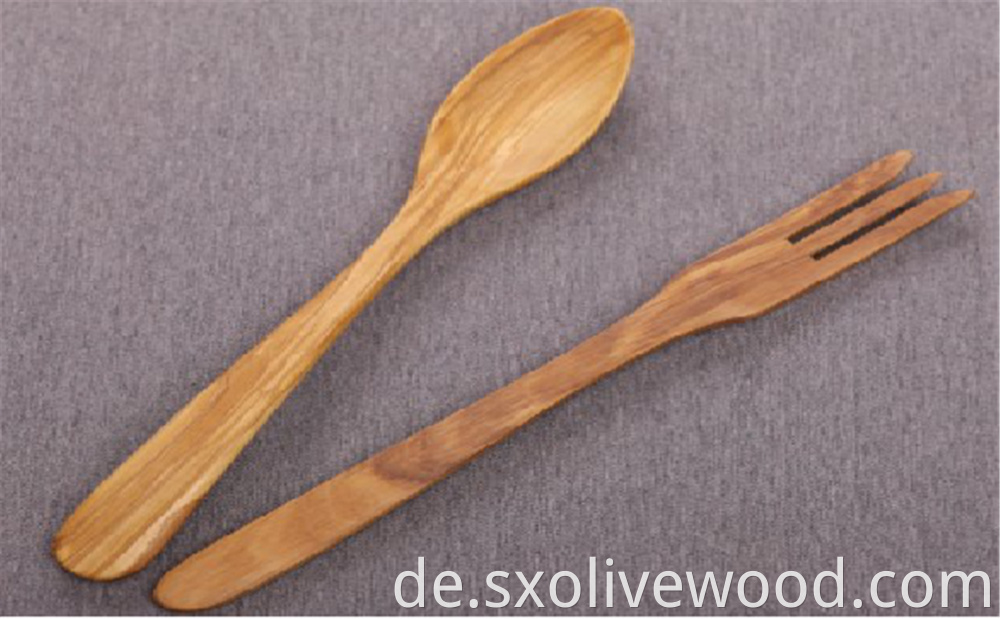 Olive Wood Frok Set